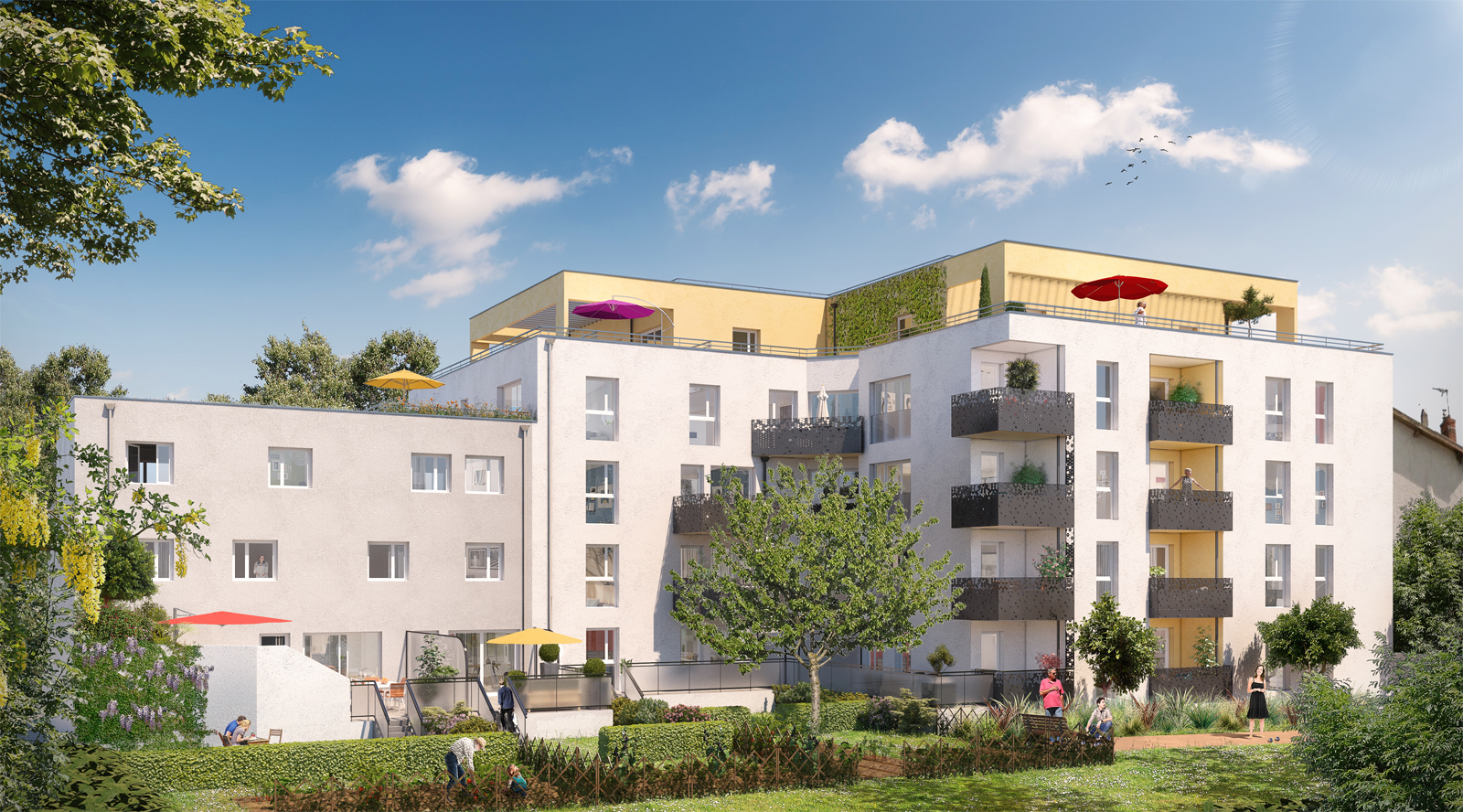 Programme immobilier Villeurbanne (69100) CALME ET RESIDENTIEL NP10