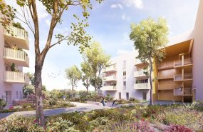 Programme immobilier CO22 appartement à Saint-Priest (69800) Un aménagement paysager dynamique