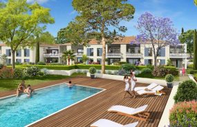 Programme immobilier LNC52 appartement à Ollioules (83190) Beau jardin commun paysager