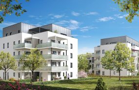 Programme immobilier AJA13 appartement à St Julien En Genevois (74160) Quartier vert et fleuri