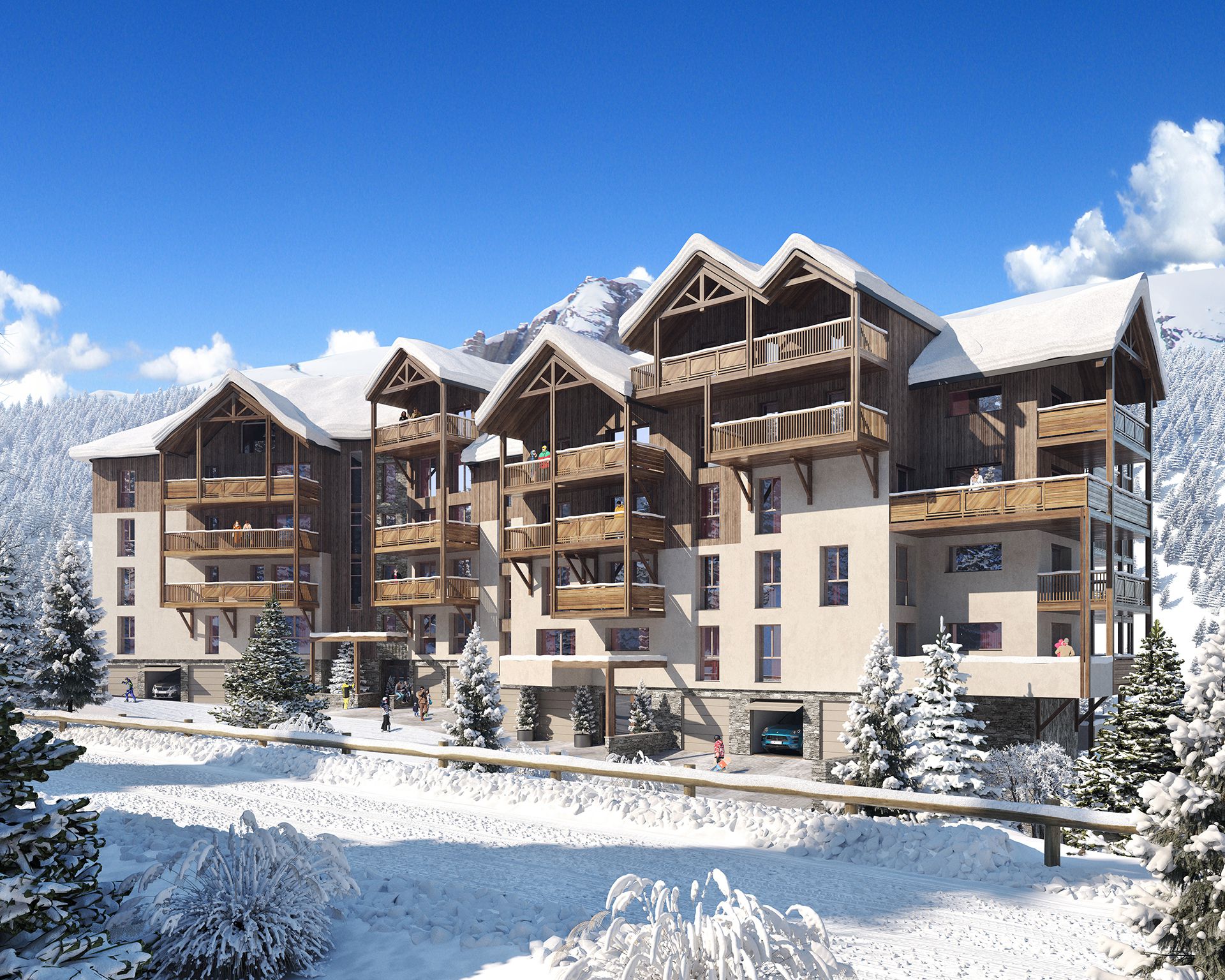 Programme immobilier EUR19 appartement à Oz (38289) Nichée à 1350 m d’altitude de l’Alpe d’Huez