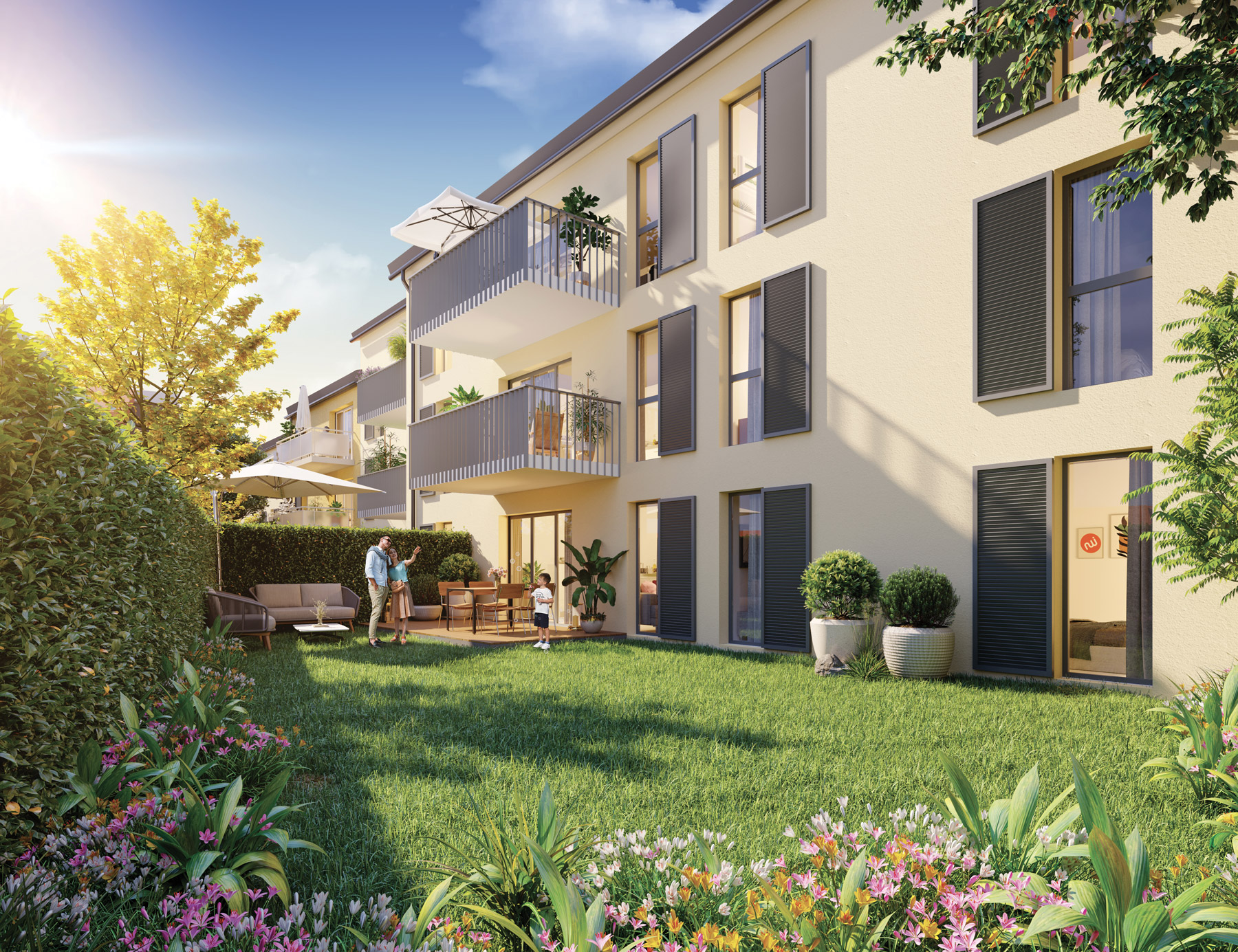 Programme immobilier NWI4 appartement à Rillieux-la-Pape (69140) La nature pour faire le plein d'énergie à 1 min