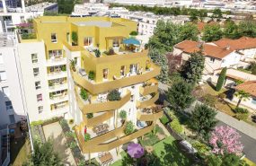 Programme immobilier ALT100 appartement à Vénissieux (69200) Oxygénée par un agréable jardin intérieur