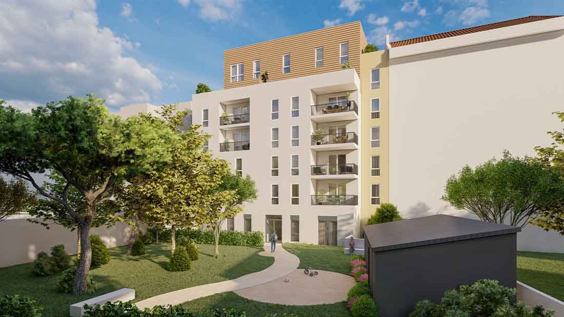 Programme immobilier VAL159 appartement à Vénissieux (69200) À seulement 200 mètres de la ligne 6 du tramway
